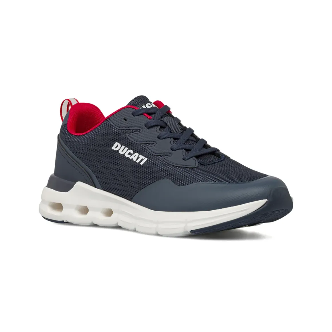 Sneakers sportive da Uomo blu in tessuto mesh Ducati