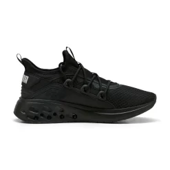 Sneakers sportive da Uomo nere in tessuto mesh e suola Softride Puma