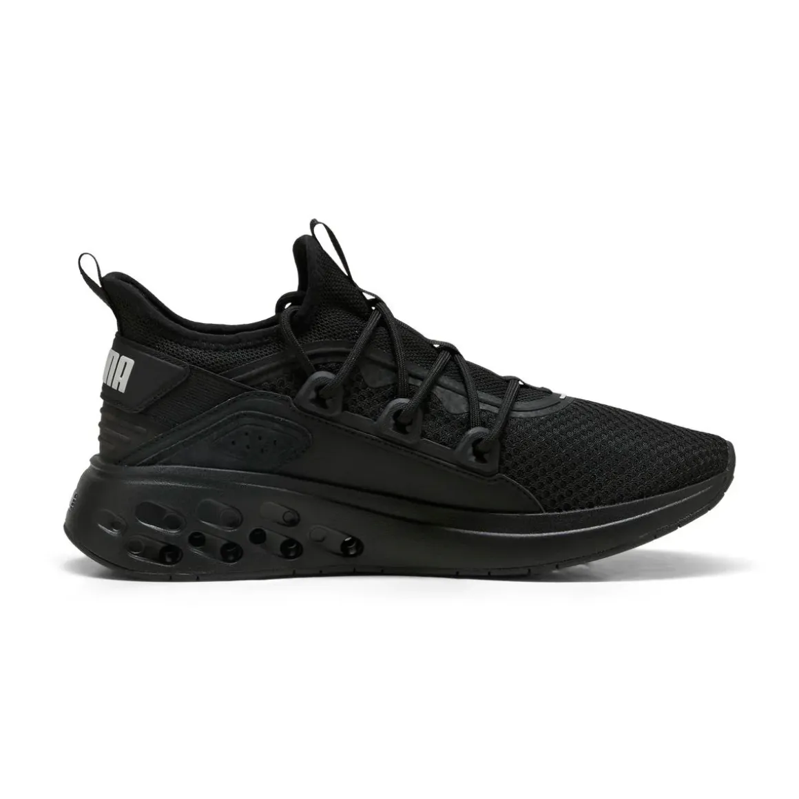 Sneakers sportive da Uomo nere in tessuto mesh e suola Softride Puma