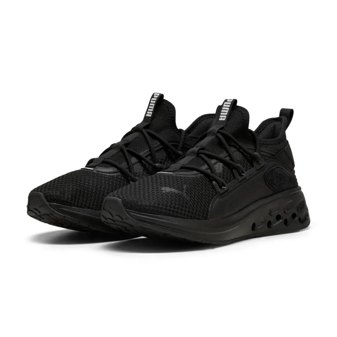 Sneakers sportive da Uomo nere in tessuto mesh e suola Softride Puma
