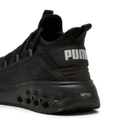 Sneakers sportive da Uomo nere in tessuto mesh e suola Softride Puma