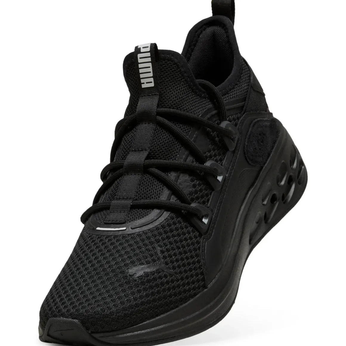 Sneakers sportive da Uomo nere in tessuto mesh e suola Softride Puma