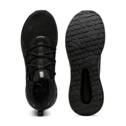 Sneakers sportive da Uomo nere in tessuto mesh e suola Softride Puma