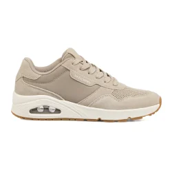 Sneakers sportive da Uomo taupe con inserti effetto suede Skechers Uno