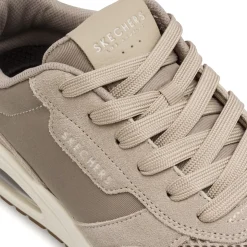 Sneakers sportive da Uomo taupe con inserti effetto suede Skechers Uno