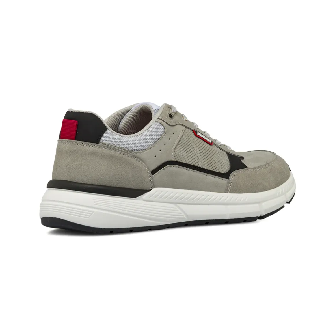 Sneakers sportive grigie da Uomo con inserti effetto scamosciato Ducati