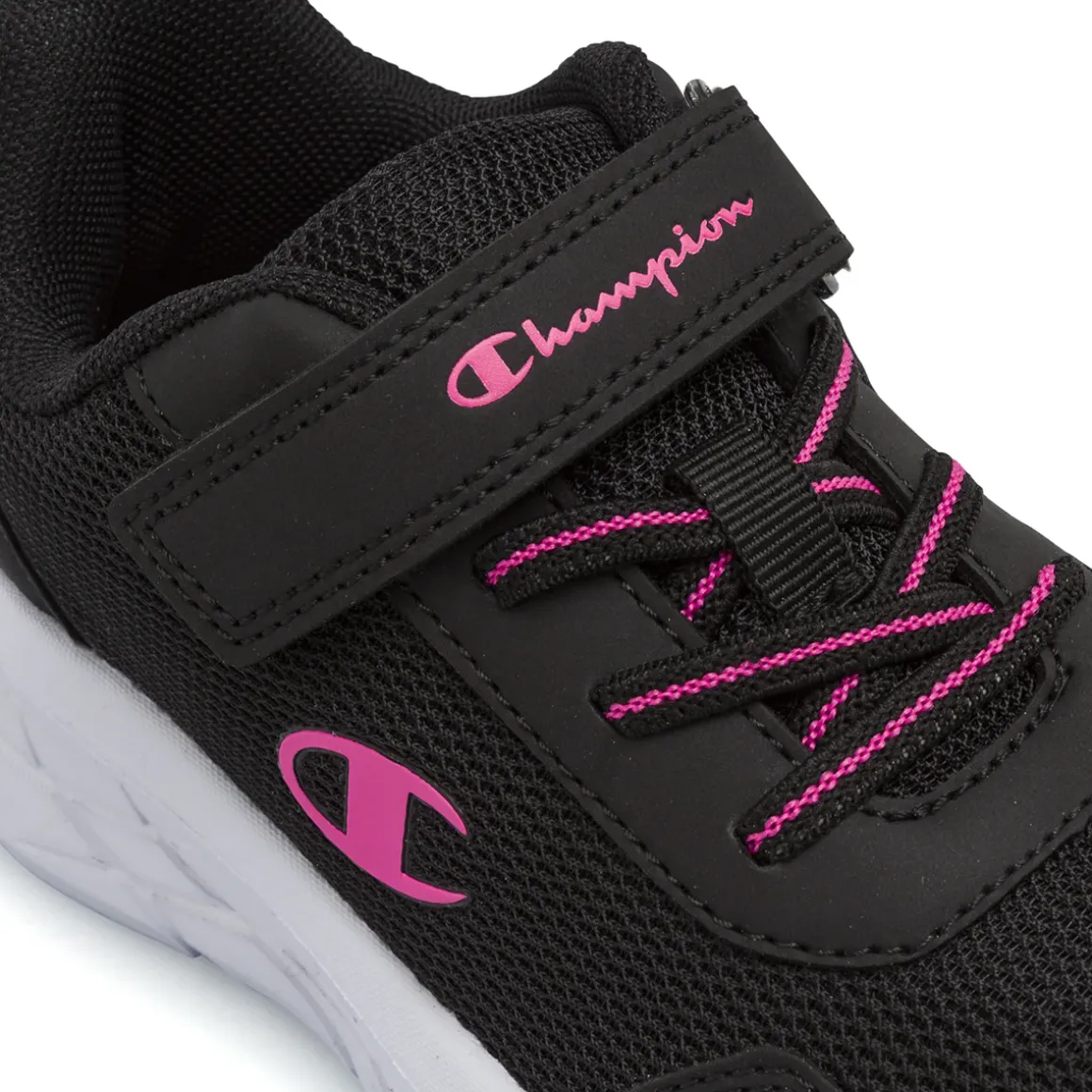 Sneakers sportive Nere Bambina con chiusura a strappo Champion