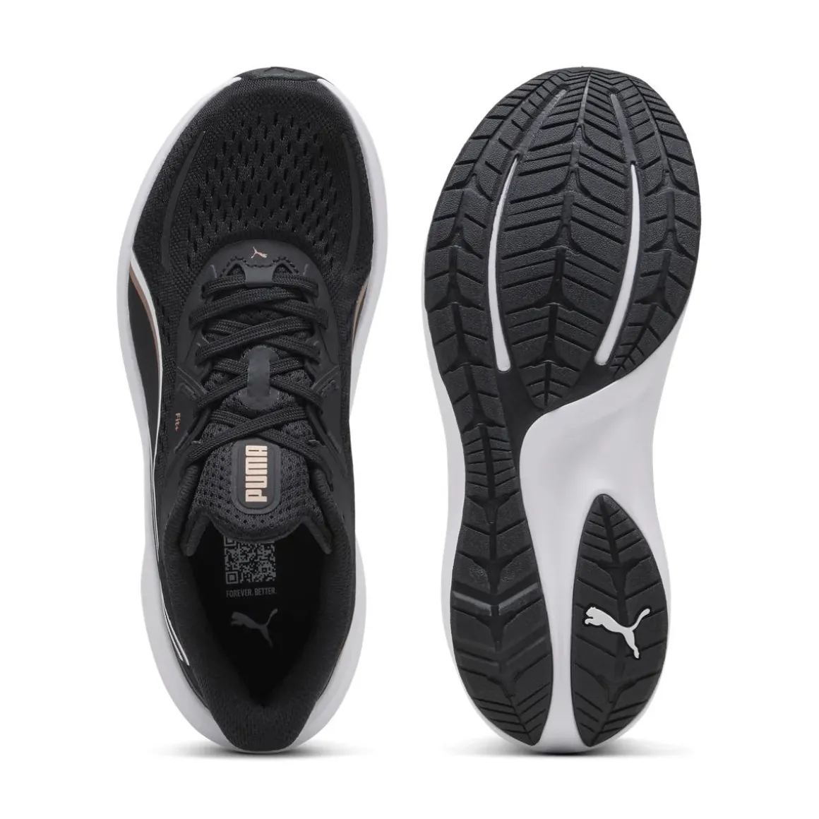 Sneakers sportive nere da Donna in mesh Puma Skyrocket