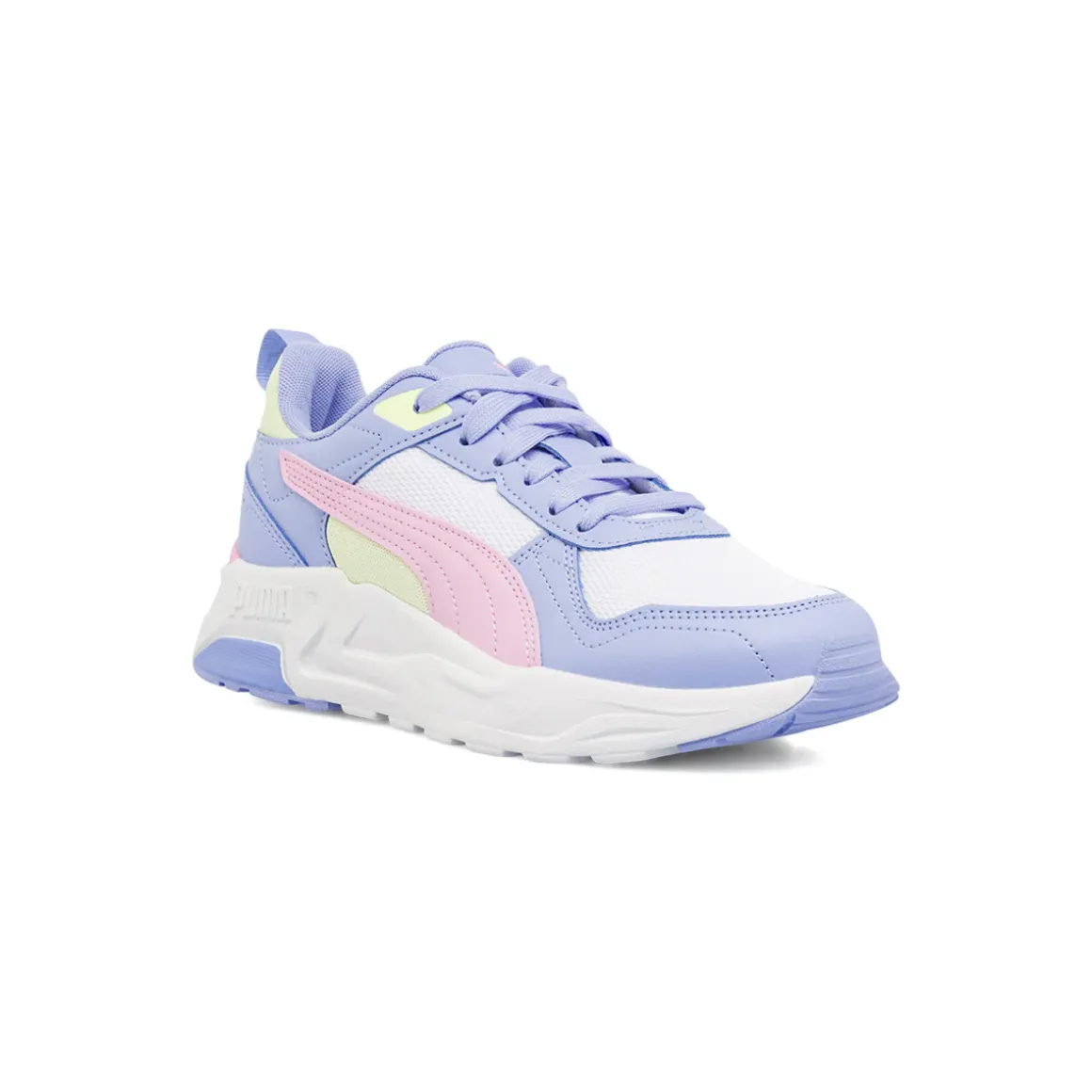 Sneakers sportive Ragazza multicolore bianco lilla e rosa Puma Trinity 2