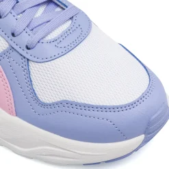 Sneakers sportive Ragazza multicolore bianco lilla e rosa Puma Trinity 2
