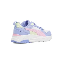 Sneakers sportive Ragazza multicolore bianco lilla e rosa Puma Trinity 2