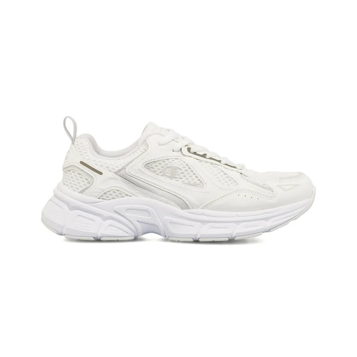 Sneakers sportive retro bianche con logo Unisex Champion