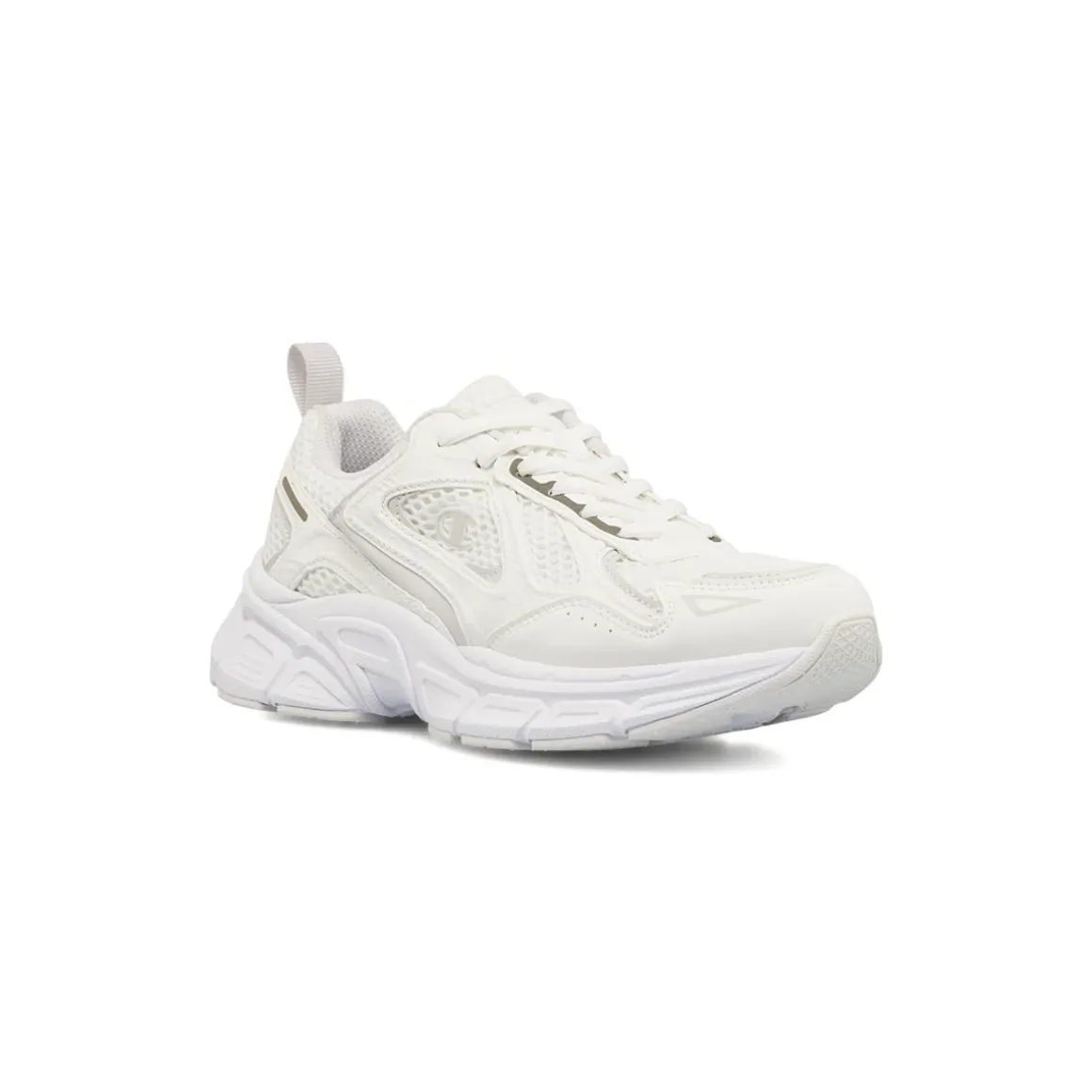 Sneakers sportive retro bianche con logo Unisex Champion