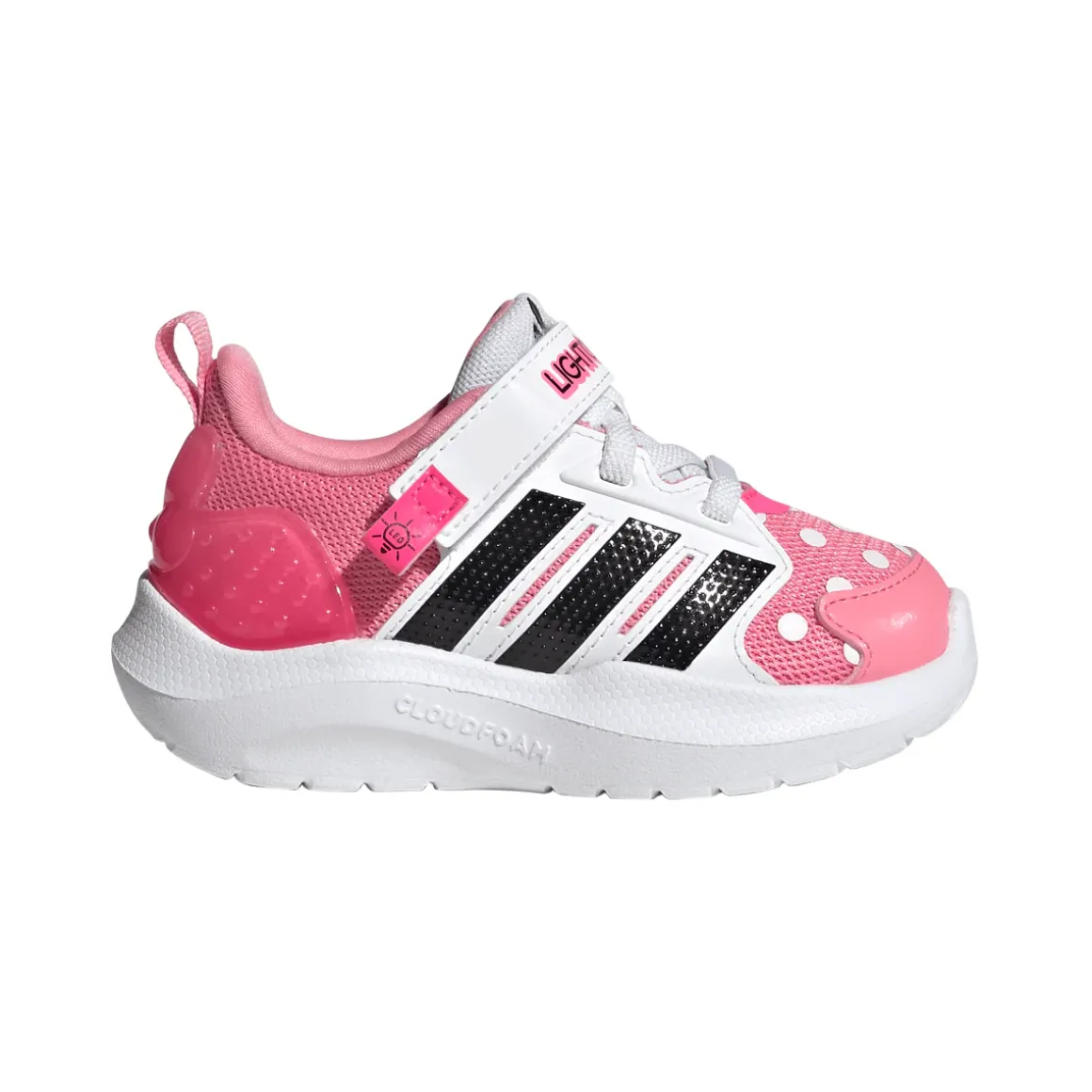 Sneakers sportive Rosa Bambina con luci e dettagli Minnie Mouse adidas