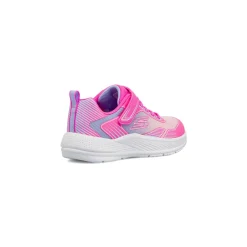 Sneakers sportive rosa da Bambina con chiusura a strappo Skechers