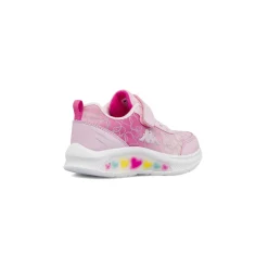 Sneakers sportive rosa da Bambina con Luci e strappo Kappa