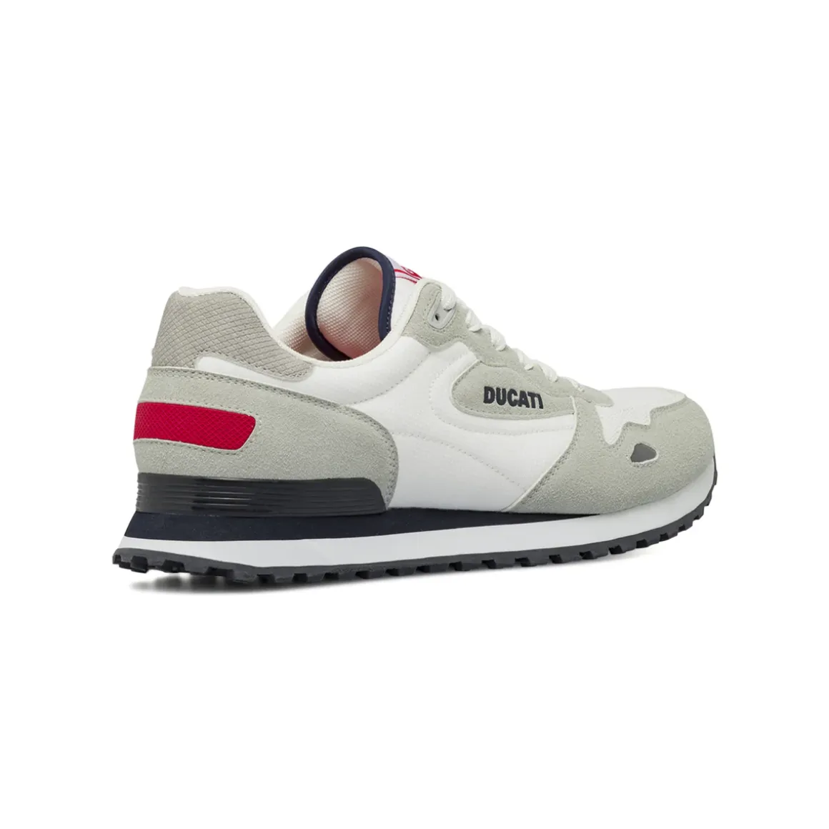 Sneakers sportive Uomo Bianche con inserti effetto scamosciato Ducati