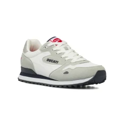 Sneakers sportive Uomo Bianche con inserti effetto scamosciato Ducati