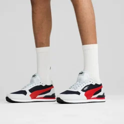 Sneakers sportive Uomo bianche con inserti in tela Puma ST Runner v4