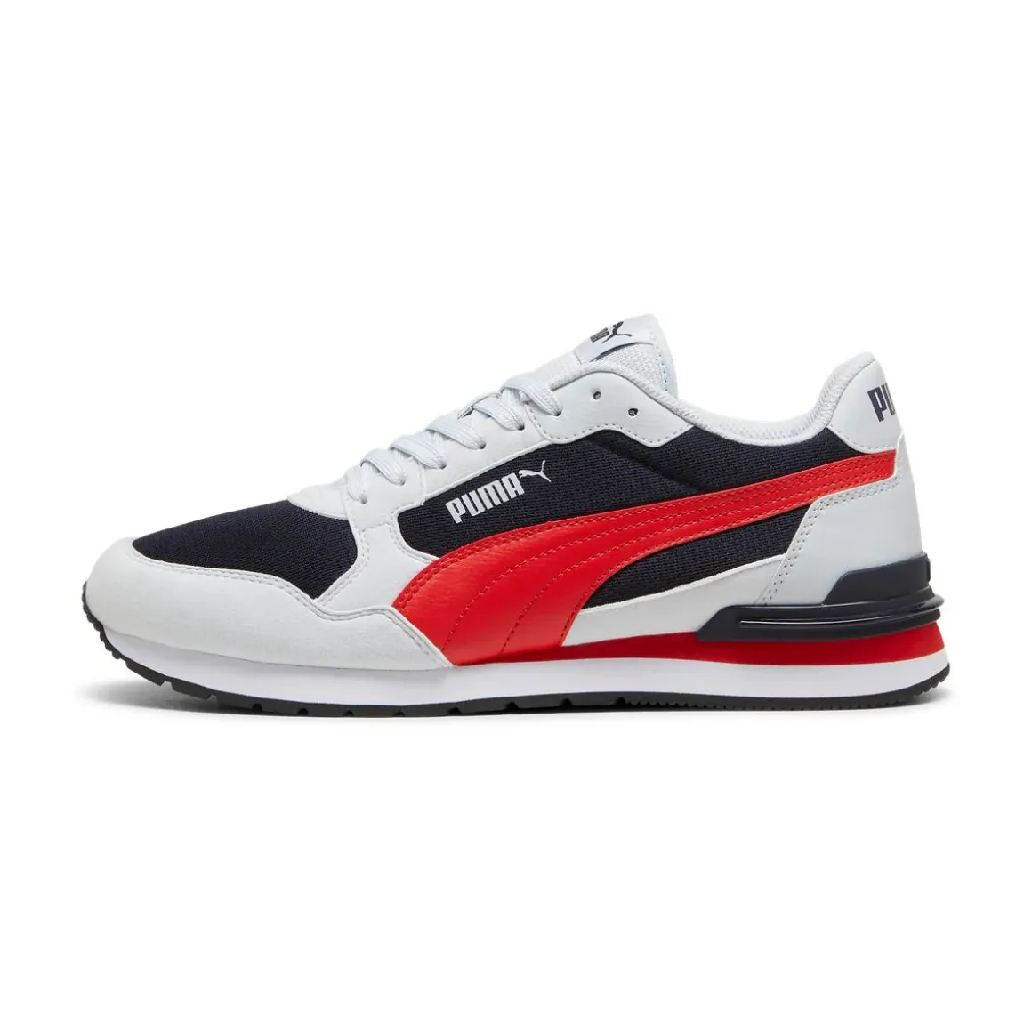 Sneakers sportive Uomo bianche con inserti in tela Puma ST Runner v4