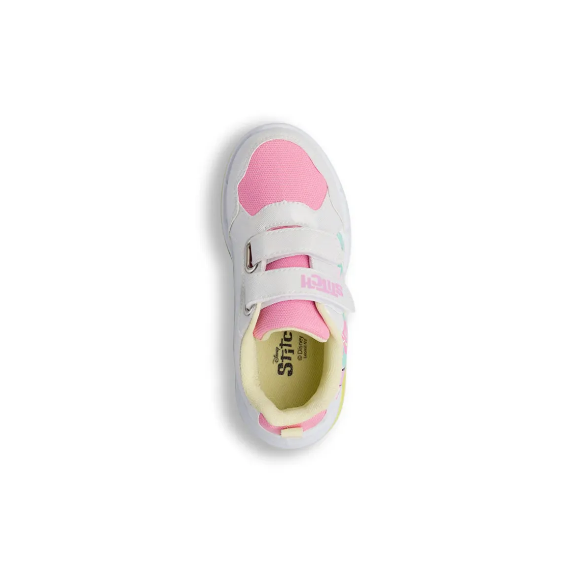 Sneakers Stitch bianche rosa e gialle da Bambina con Lilo e Stitch