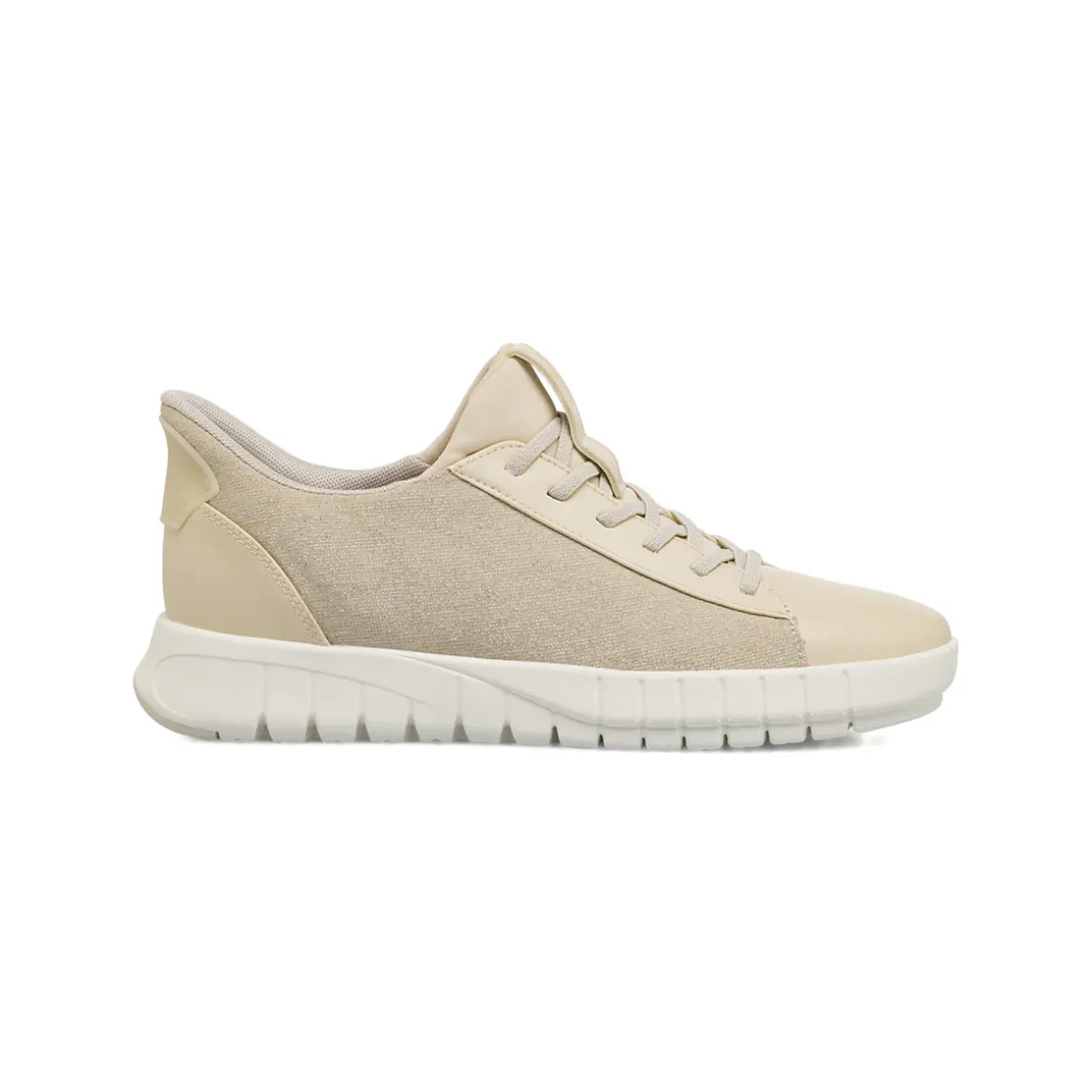 Sneakers taupe da Donna con suola traspirante Geox Flextride Plus