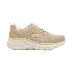 Sneakers taupe da Donna in tessuto mesh Skechers Fashion Fit 2.0