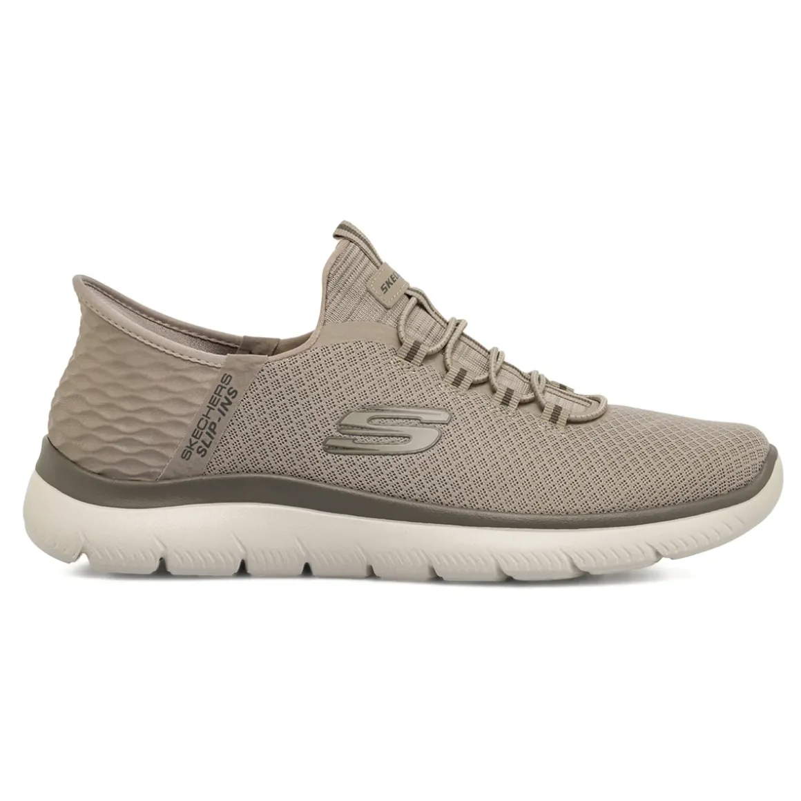 Sneakers taupe da Uomo con tecnologia Slip-ins e Memory Foam Skechers