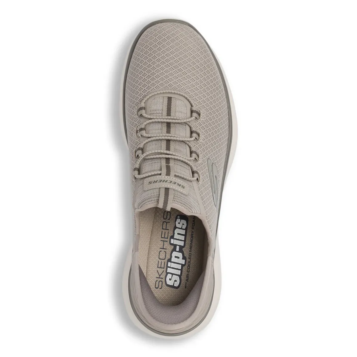 Sneakers taupe da Uomo con tecnologia Slip-ins e Memory Foam Skechers