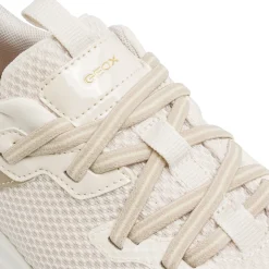 Sneakers traspiranti beige da Donna in tessuto mesh Geox Plummery Plus