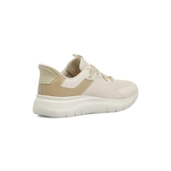 Sneakers traspiranti beige da Donna in tessuto mesh Geox Plummery Plus