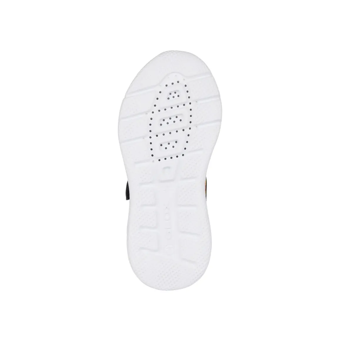 Sneakers traspiranti blu da Ragazzo con decorazione a fiamme Geox