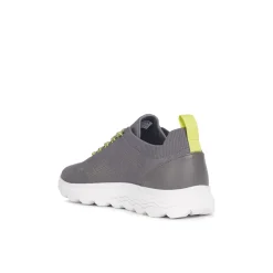 Sneakers traspiranti grigie da uomo in tessuto mesh Geox Spherica