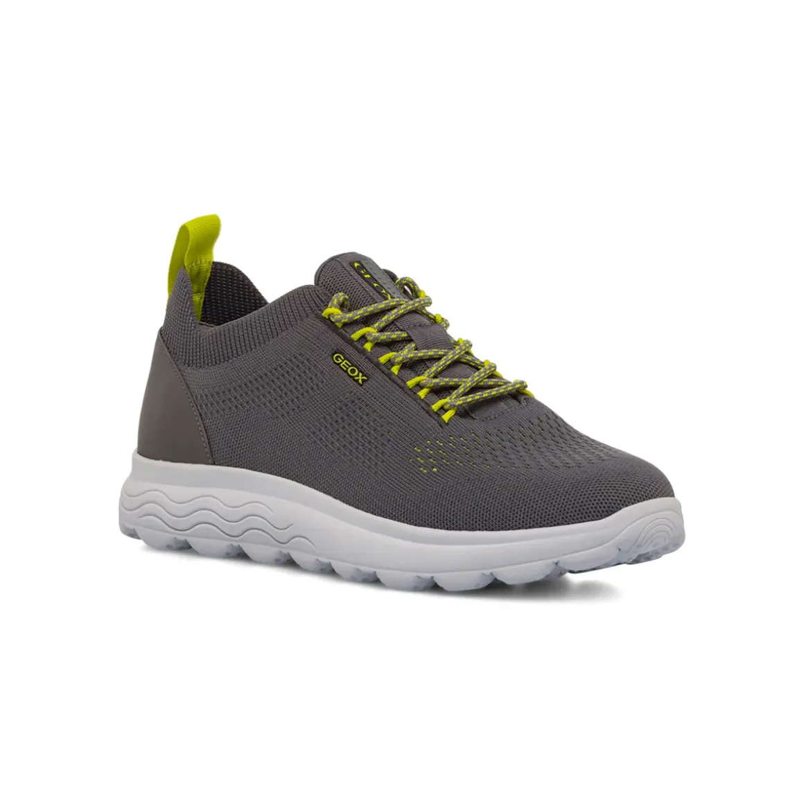 Sneakers traspiranti grigie da uomo in tessuto mesh Geox Spherica