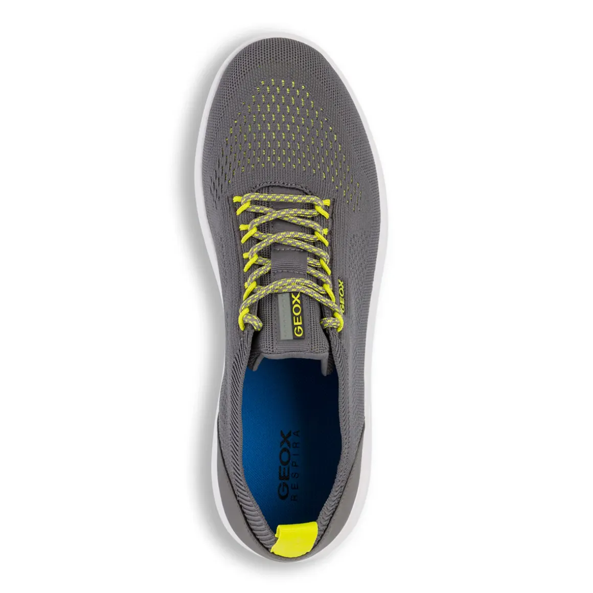Sneakers traspiranti grigie da uomo in tessuto mesh Geox Spherica