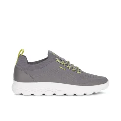 Sneakers traspiranti grigie da uomo in tessuto mesh Geox Spherica