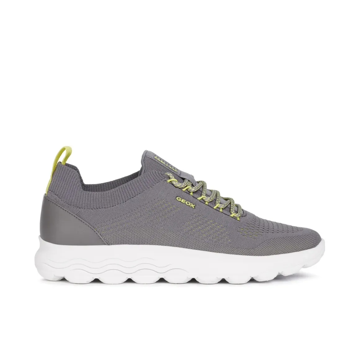 Sneakers traspiranti grigie da uomo in tessuto mesh Geox Spherica