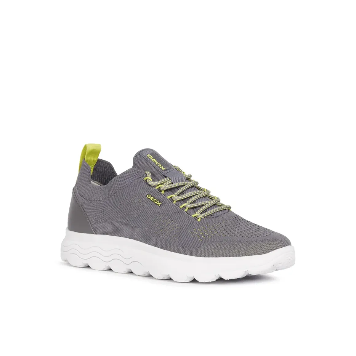 Sneakers traspiranti grigie da uomo in tessuto mesh Geox Spherica