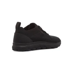 Sneakers traspiranti nere da uomo in tessuto mesh Geox Spherica