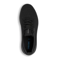 Sneakers traspiranti nere da uomo in tessuto mesh Geox Spherica