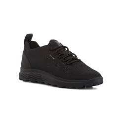 Sneakers traspiranti nere da uomo in tessuto mesh Geox Spherica