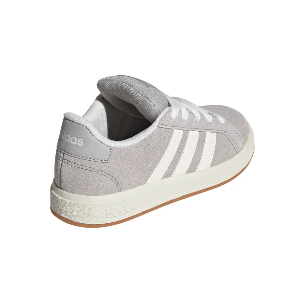 Sneakers unisex grigie effetto scamosciato adidas Grand Court 00s