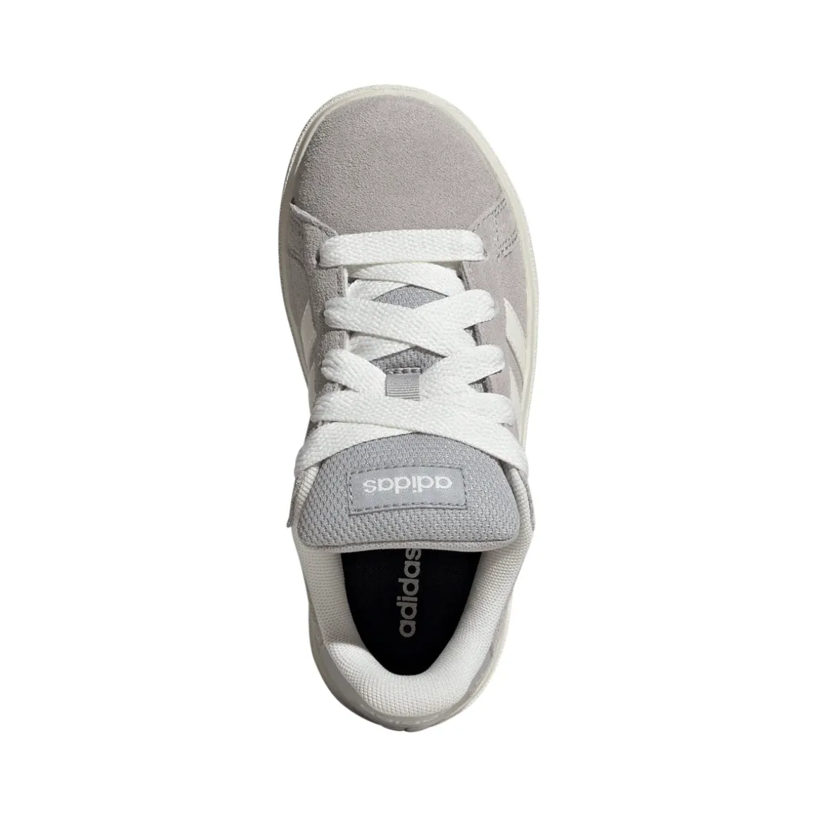 Sneakers unisex grigie effetto scamosciato adidas Grand Court 00s