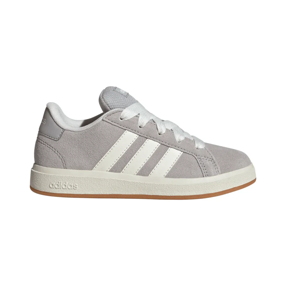 Sneakers unisex grigie effetto scamosciato adidas Grand Court 00s
