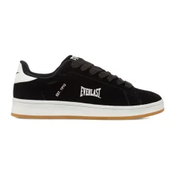 Sneakers unisex Nere effetto velluto con logo Everlast