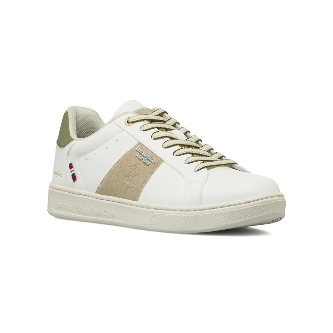 Sneakers Uomo bianche con dettagli scamosciati Beverly Hills Polo Club