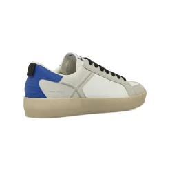 Sneakers uomo bianche con inserti effetto scamosciato Gas