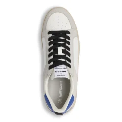 Sneakers uomo bianche con inserti effetto scamosciato Gas