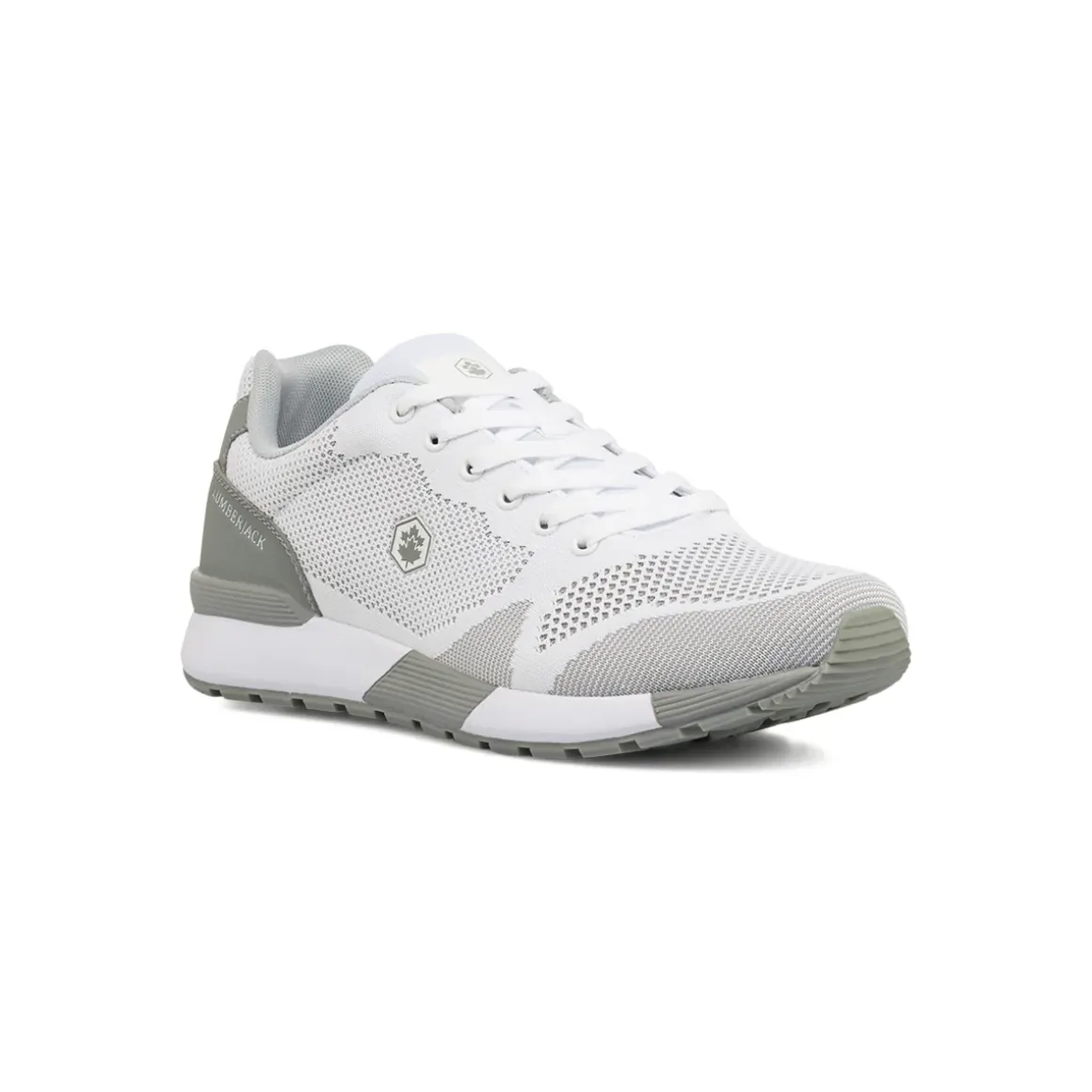 Sneakers Uomo bianche e grigie con soletta in memory foam Lumberjack