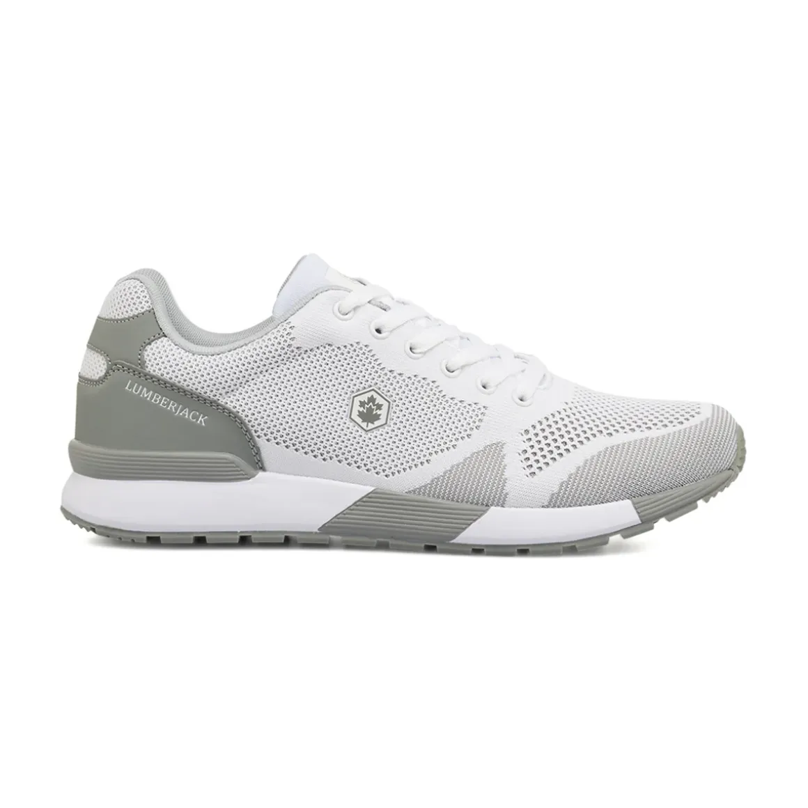Sneakers Uomo bianche e grigie con soletta in memory foam Lumberjack